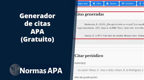 generados de citas|Generador de Citas APA Gratuito [Actualización 2025]。